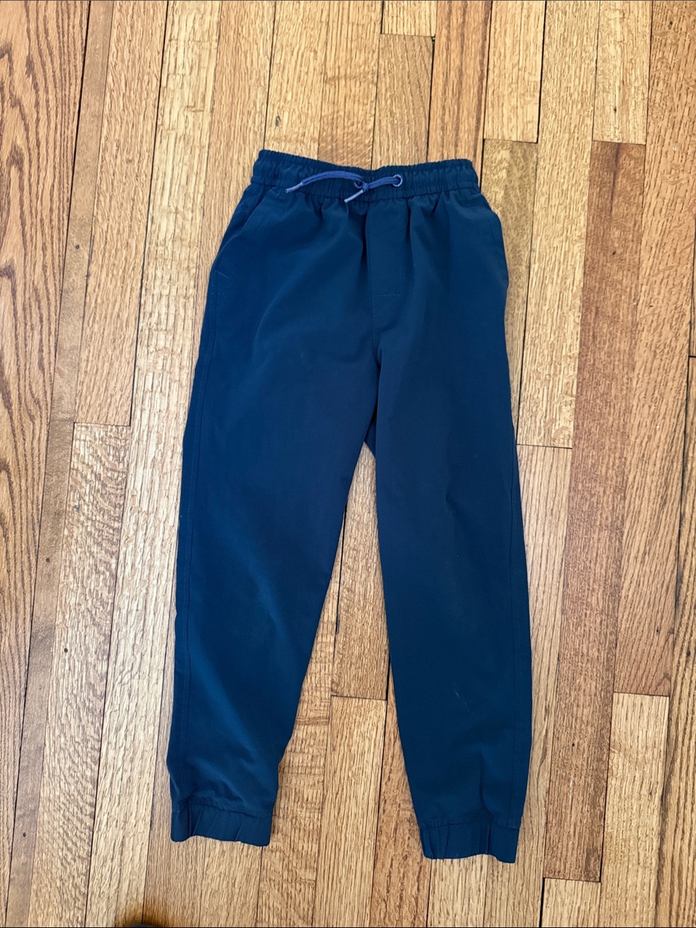 Boys Navy Drawstring Jogger Pants